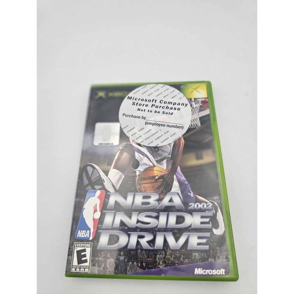 NBA Inside Drive 2002 Microsoft Xbox Game Original Tested Complete CIB